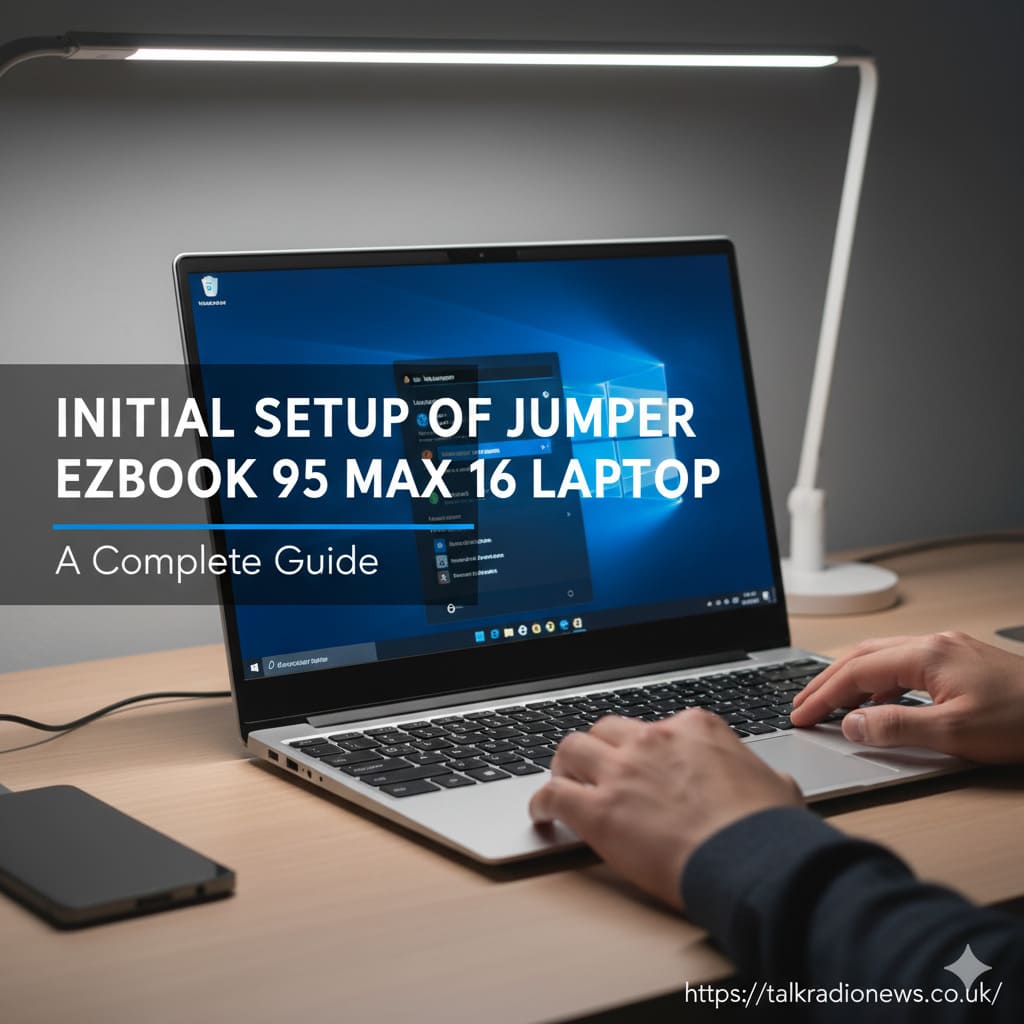 initial setup of jumper ezbook 95 max 16 laptop