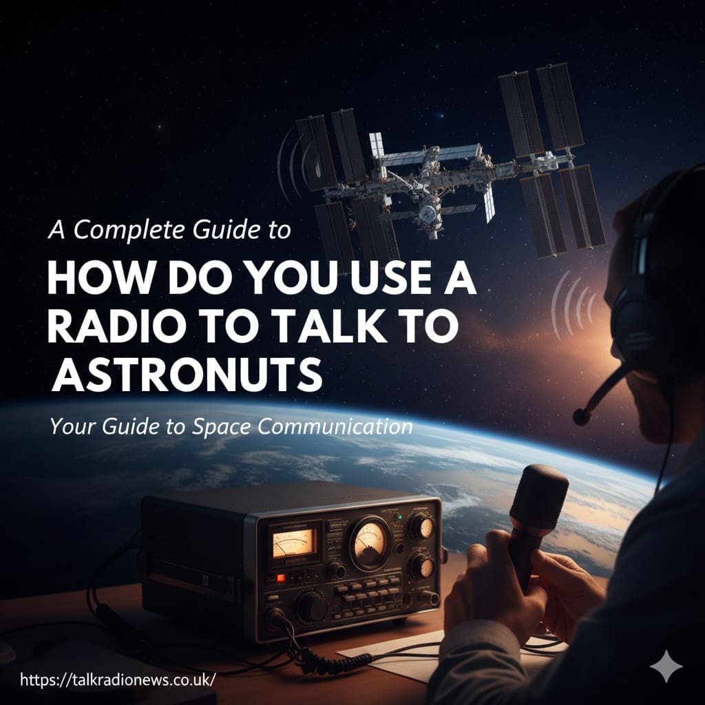 how do you use a radio to talk to astronauts