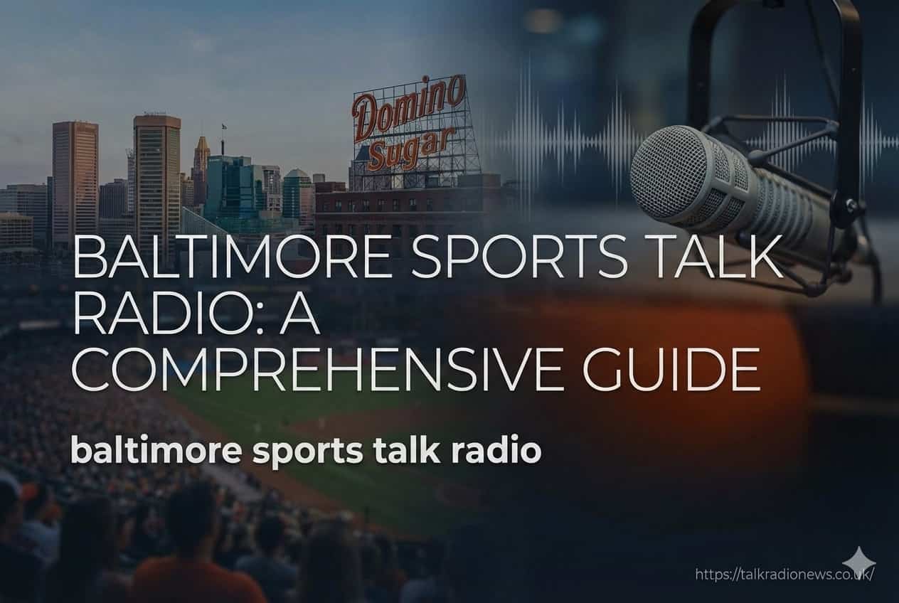 Baltimore sports talk radio microphone