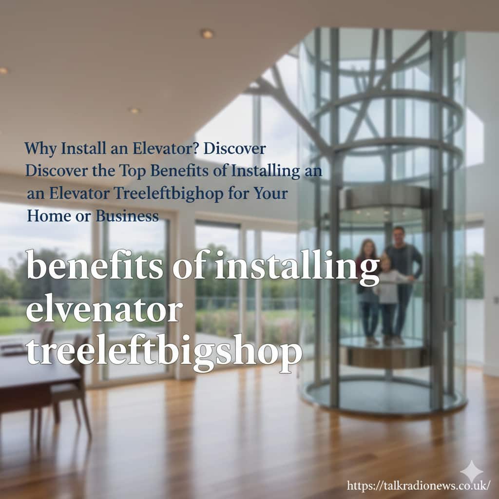 Modern elevator in a stylish home