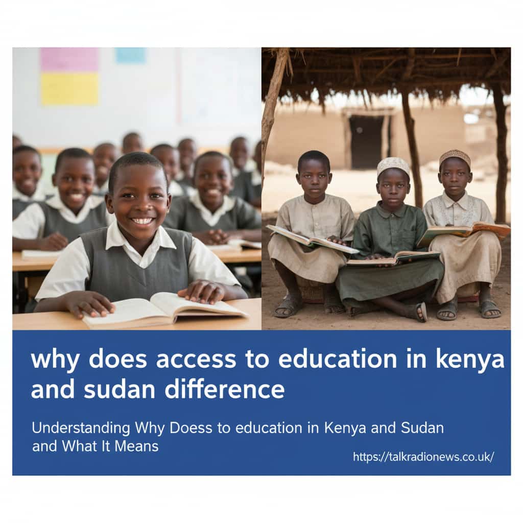 Children studying in classrooms in Kenya and Sudan