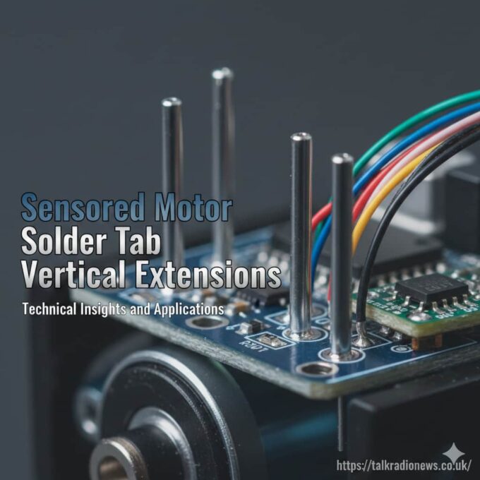 Sensored motor solder tab vertical extensions illustration