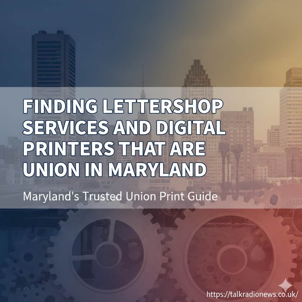 A worker operating a digital printing press at a union shop in Maryland.