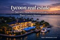 Tycoon real estate luxury waterfront estate with a modern mansion, private pool, and secluded dock