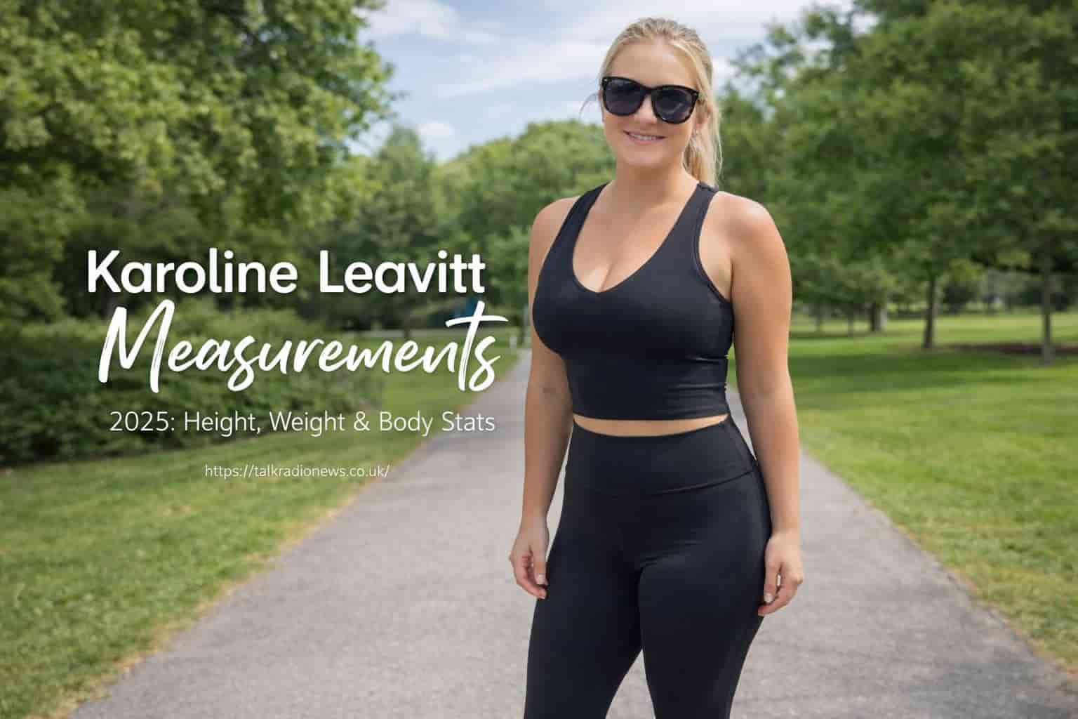 Karoline Leavitt speaking at a political event, showing her professional appearance