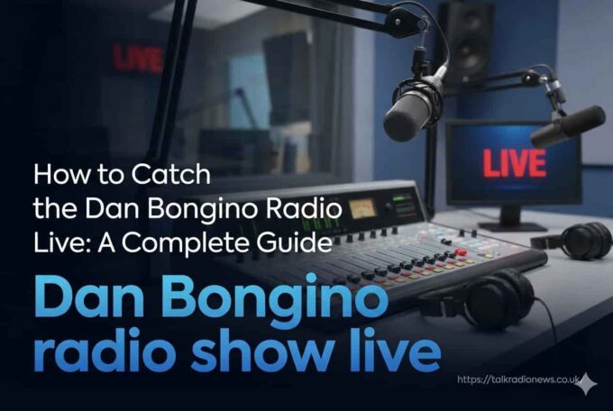  Dan Bongino broadcasting live on his radio show