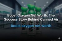 Rob Neuner and Mike Grice pitching Boost Oxygen on Shark Tank with cans of oxygen on display.