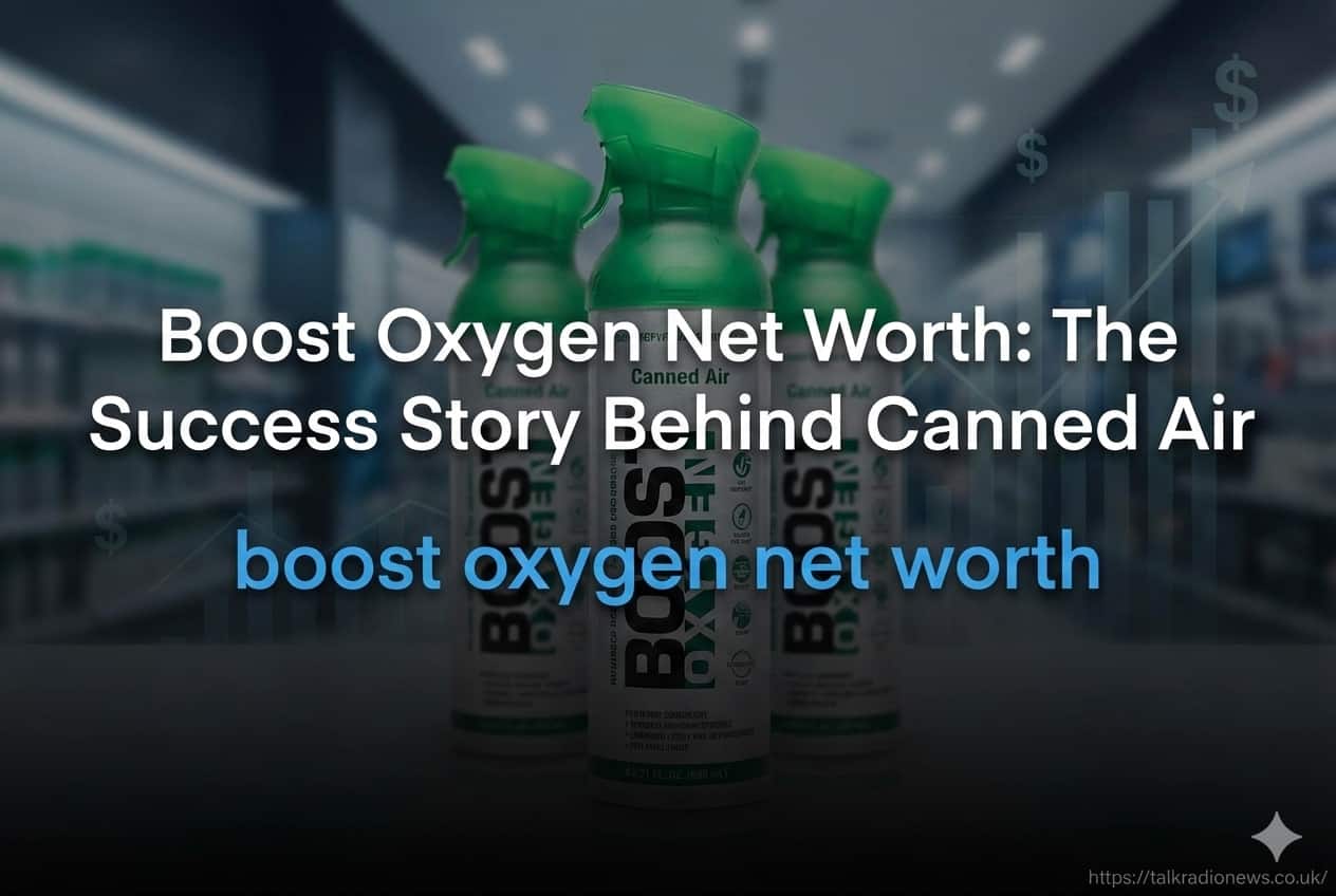 Rob Neuner and Mike Grice pitching Boost Oxygen on Shark Tank with cans of oxygen on display.