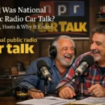 Tom and Ray Magliozzi hosting national public radio car talk in a live NPR studio setting