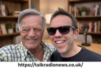 Simon Anthony Blackburn, son of Tony Blackburn and Tessa Wyatt, with family