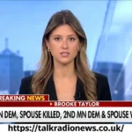 Brooke Taylor reporting live for Fox News, professional on-air presence