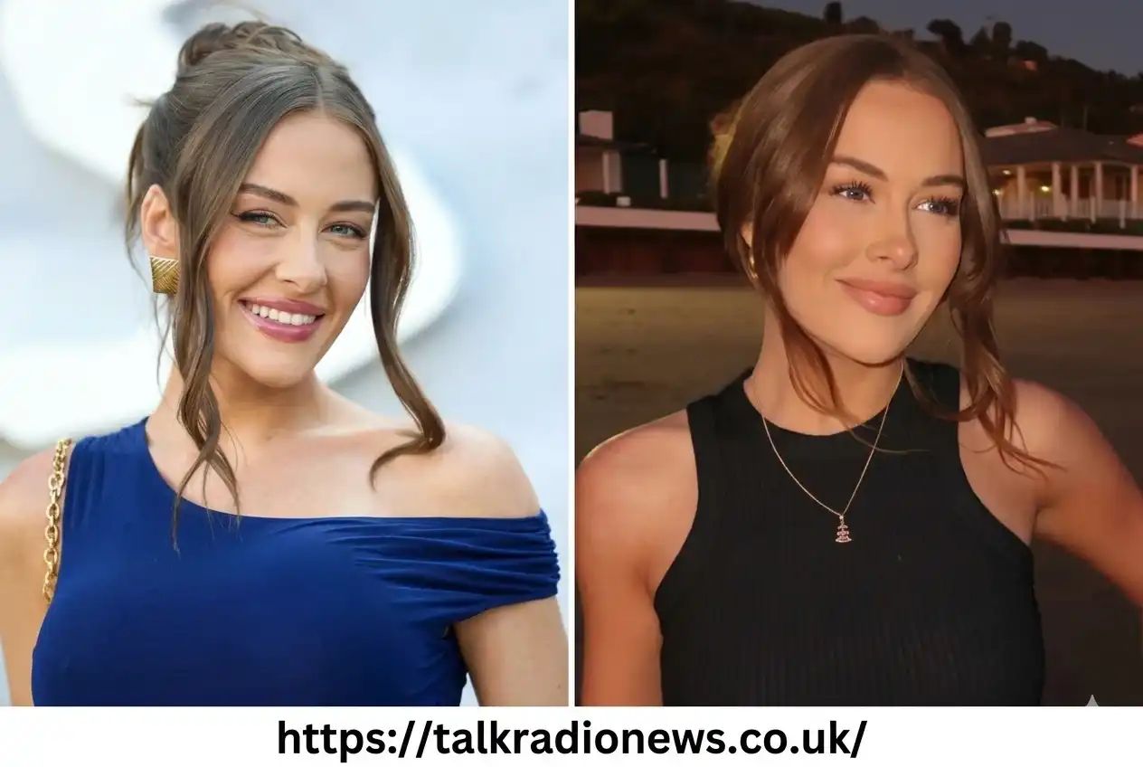 Brooke Schofield smiling, co-host of “Cancelled” podcast, social media influencer in casual attire